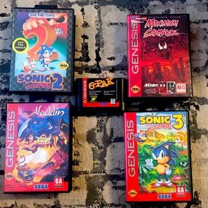 Vintage Sega genesis games